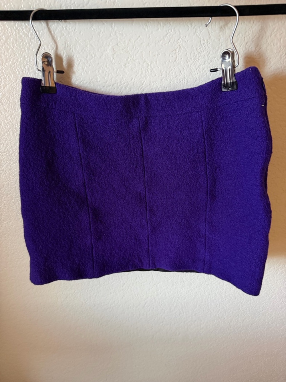 Golden Goose Purple Mini Skirt - Textured Straight Style